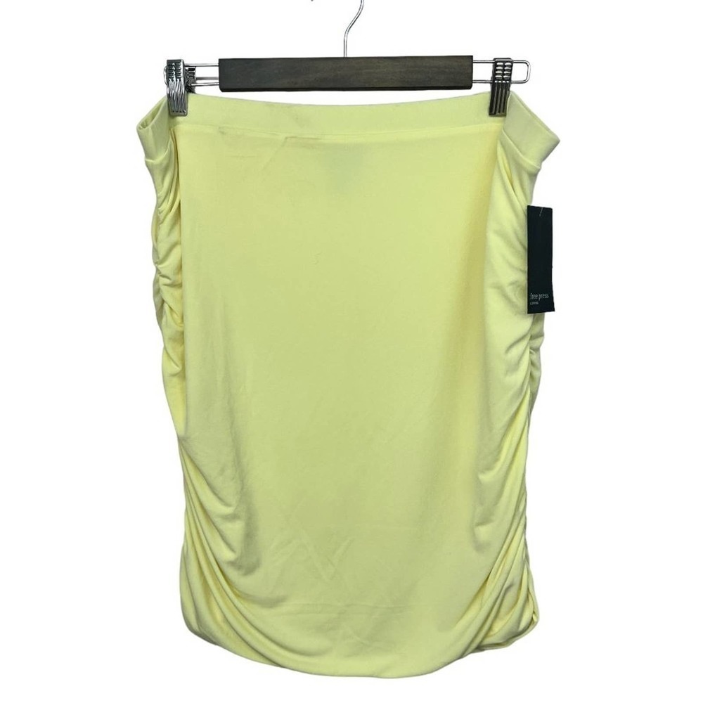 Free Press Clothing Pastel Yellow  Skirt New With Tags Size XL
